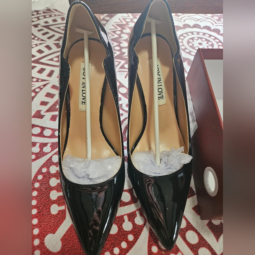NIB Joy In Love Size 5.5 Black Patent Leather Heels - Picture 10 of 13